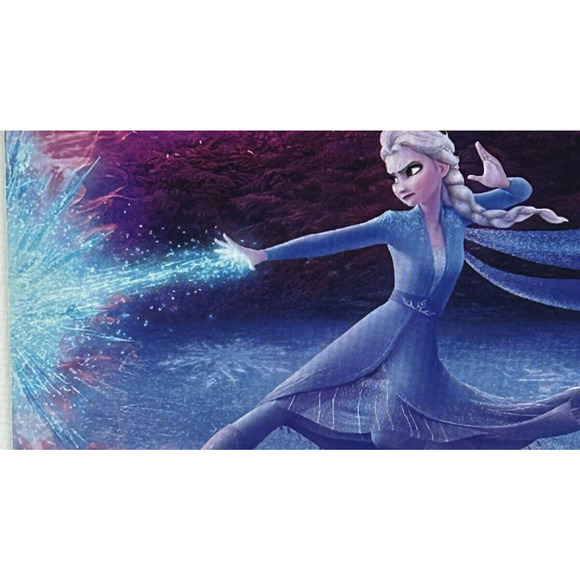 NWT Girl’s Disney Elsa Frozen in White and Blue Cotton Poly Tee Shirt Medium 7 8 - Picture 4 of 4